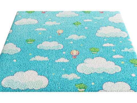 Kids Carpet Set 47 3D Model