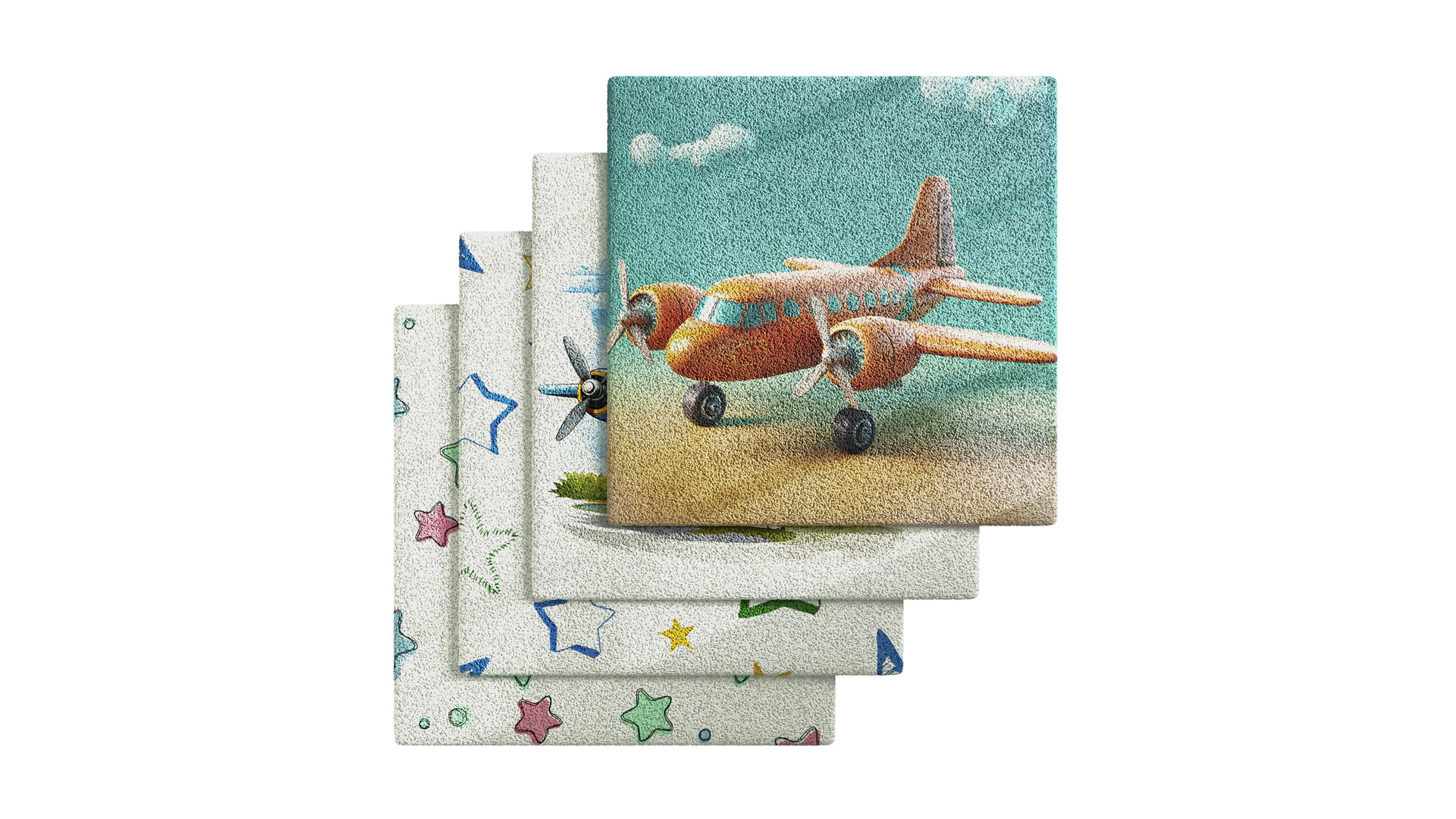 Kids Carpet Set 48 3D Model .c4d .max .obj .3ds .fbx .stl .blend
