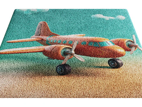 Kids Carpet Set 48 3D Model