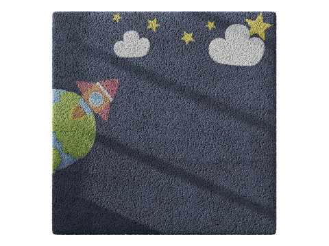 Kids Carpet Set 49 3D Model