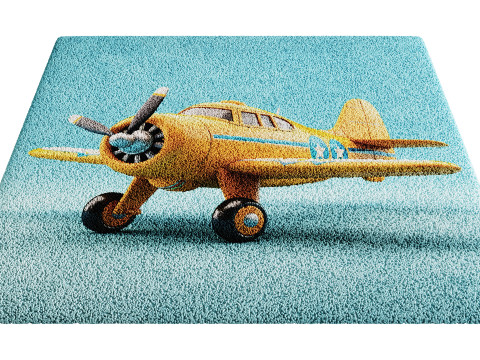 Kids Carpet Set 49 3D Model