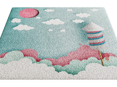 Kids Carpet Set 49 3D Model
