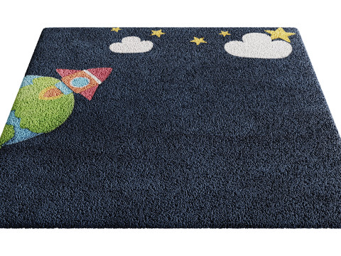 Kids Carpet Set 49 3D Model