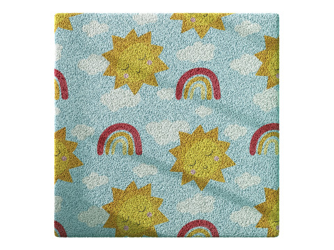 Kids Carpet Set 50 3D Model