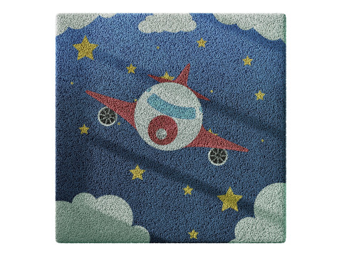 Kids Carpet Set 50 3D Model
