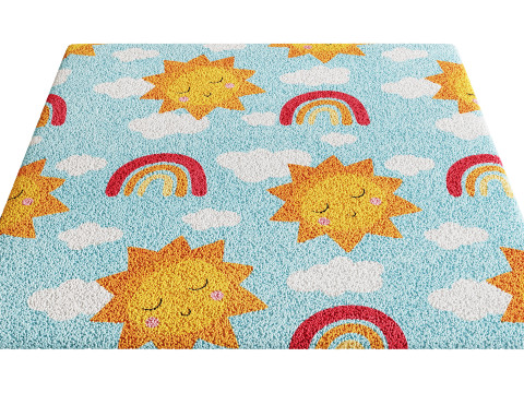 Kids Carpet Set 50 3D Model