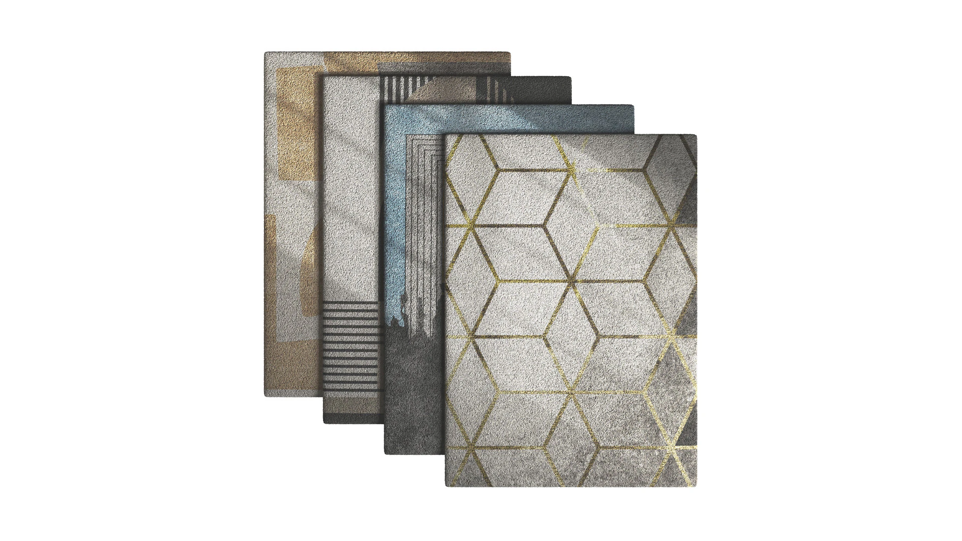 Rug Set 60 3D Model .c4d .max .obj .3ds .fbx .stl .blend 