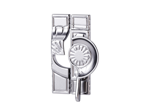 Antique Brass Window Sash Lock Victorian Style Window Locks 3D Model