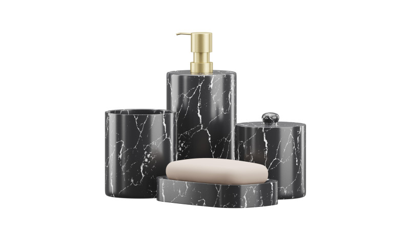 Bathroom Essentials Set 3D Model .c4d .max .obj .3ds .fbx .stl .blend