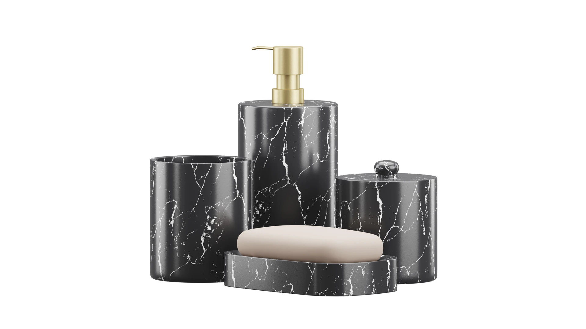 Set di articoli essenziali per il bagno Modello 3D .c4d .max .obj .3ds .fbx .stl .blend