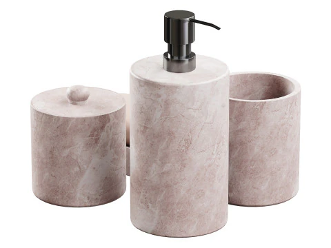 Set di articoli essenziali per il bagno Modello 3D