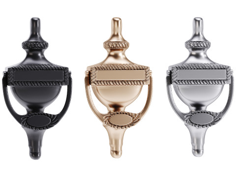 Black Front Door Knocker 3Dモデル
