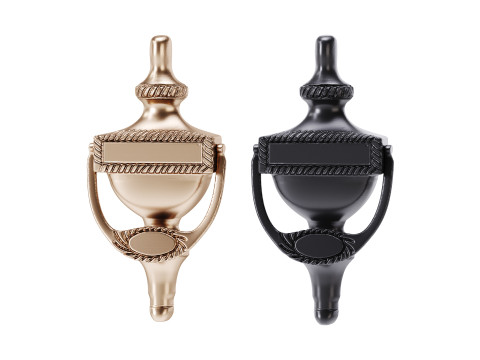 Black Front Door Knocker Model 3D