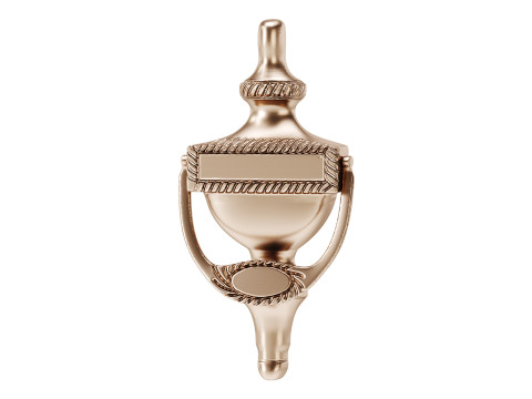 Black Front Door Knocker Model 3D