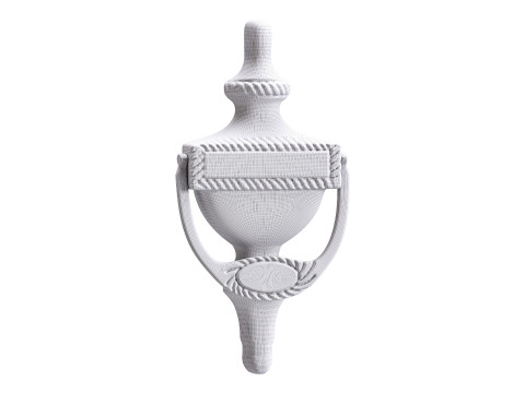 Black Front Door Knocker Model 3D