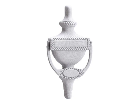 Black Front Door Knocker 3D Model