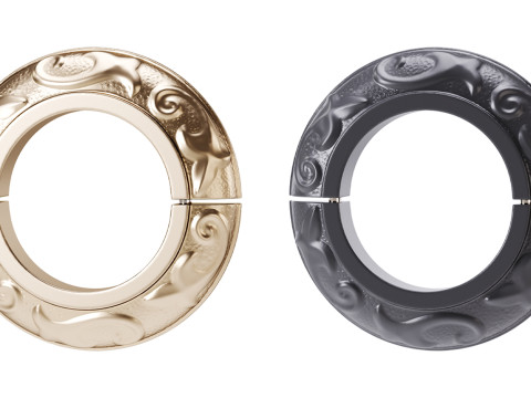 Black Radiator Flanges Aluminum Rustproof Radiator Pipe Flange 3D 模型