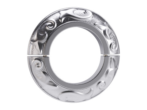 Black Radiator Flanges Aluminum Rustproof Radiator Pipe Flange 3D 模型