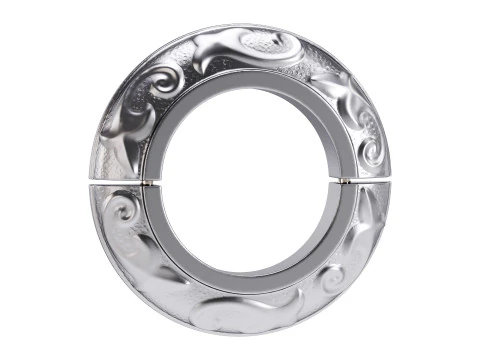 Black Radiator Flanges Aluminum Rustproof Radiator Pipe Flange 3D Model