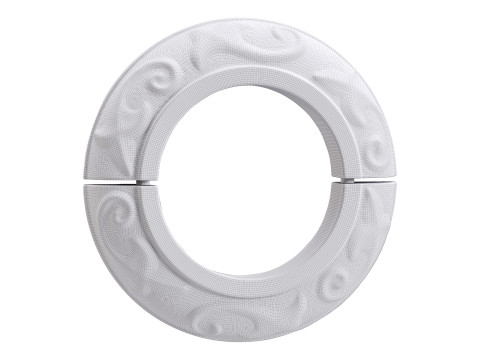Black Radiator Flanges Aluminum Rustproof Radiator Pipe Flange 3D 模型