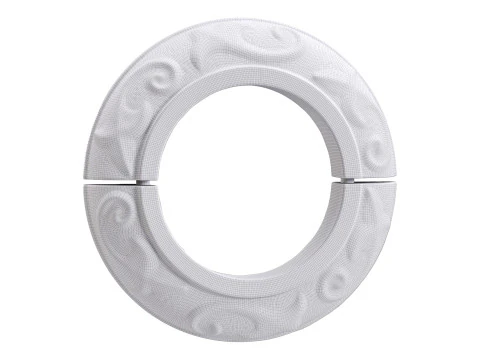 Black Radiator Flanges Aluminum Rustproof Radiator Pipe Flange 3D Model