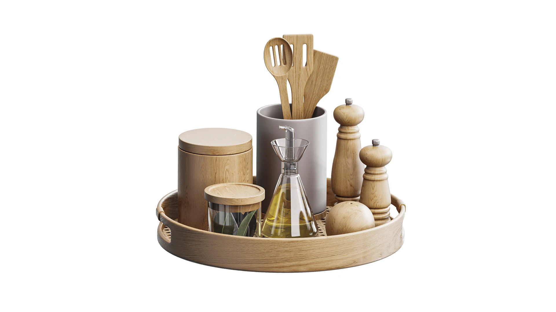 Decorative Set 2 3D Model .c4d .max .obj .3ds .fbx .stl .blend 