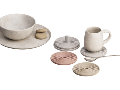 Dish set 3 3Dモデル