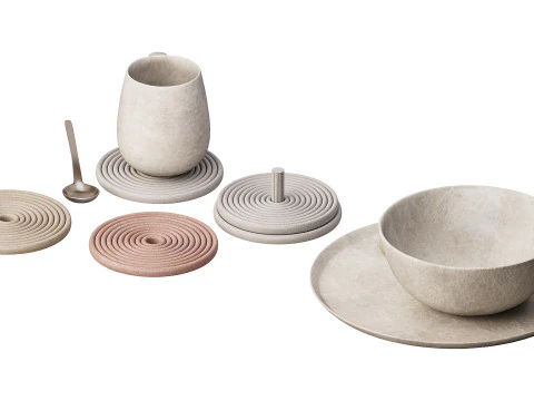 Dish set 3 3D Model