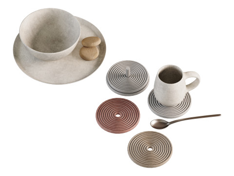 Dish set 3 Modelo 3D