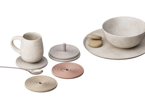 Dish set 3 3D Model