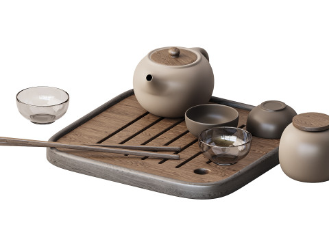 Dish set 4 3D 模型