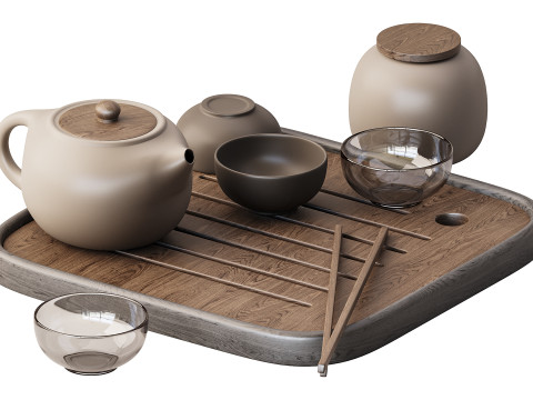 Dish set 4 3D 模型