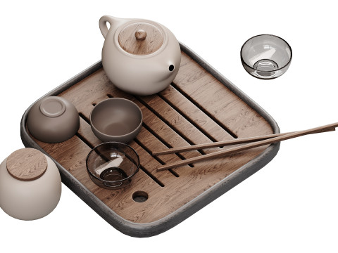 Dish set 4 3D 模型