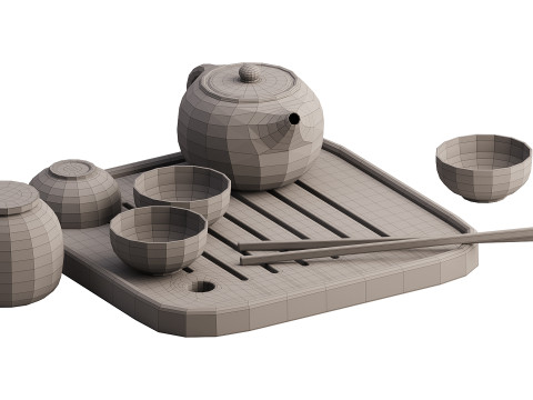 Dish set 4 3D 模型