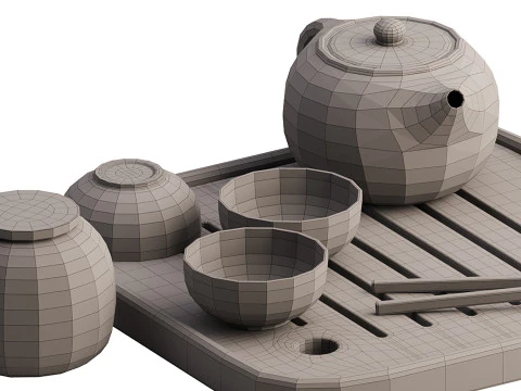 Yemek seti 4 3D Model