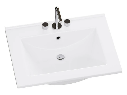 Drop In Sink Self Rimming for Bathroom 3D Model