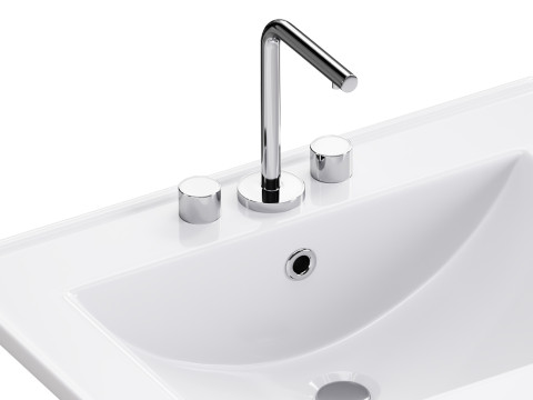 Drop In Sink Self Rimming for Bathroom 3Dモデル