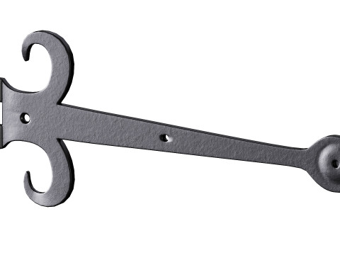 Heavy Duty Strap Hinge for Gates and Doors 3D Model