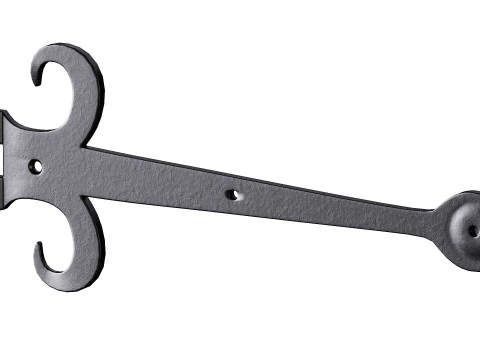 Heavy Duty Strap Hinge for Gates and Doors 3D Model