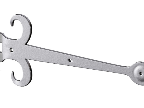 Heavy Duty Strap Hinge for Gates and Doors 3D Model