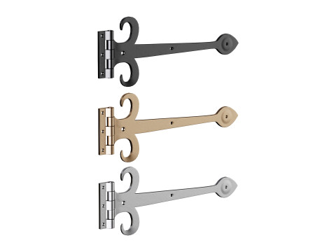 Heavy Duty Strap Hinge for Gates and Doors 3D Model