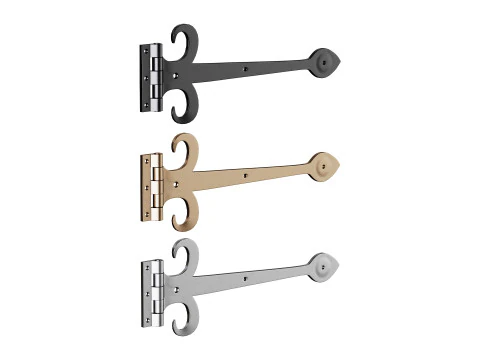 Heavy Duty Strap Hinge for Gates and Doors 3D Model