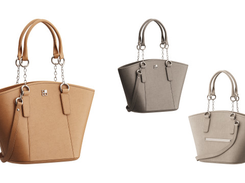 Leather Shoulder Bag Cross 3D Model