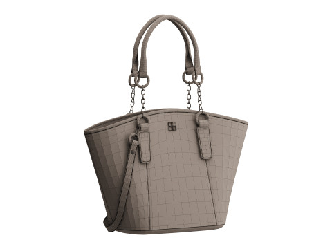 Leather Shoulder Bag Cross Model 3D