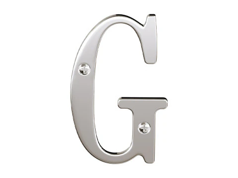 Letter G House Letters Solid Bright Brass 3D Model
