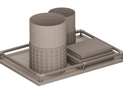 Mimosa Large Moka Giobagnara 3D Model