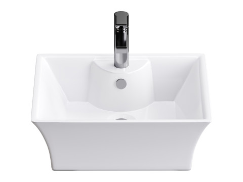 Square Countertop Vessel Bathroom Sink Modello 3D
