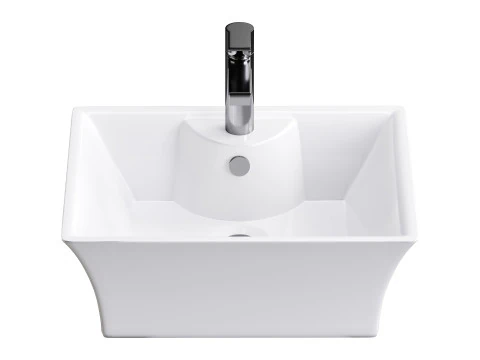 Square Countertop Vessel Bathroom Sink 3D Model