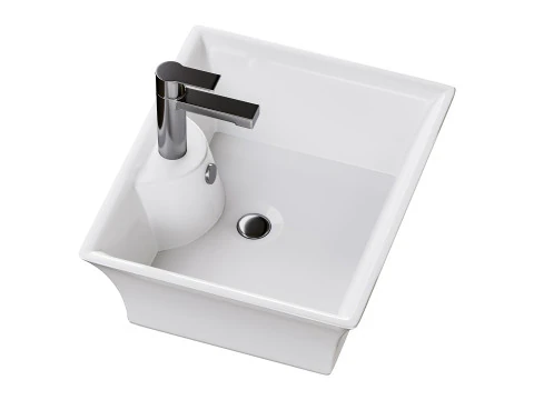 Square Countertop Vessel Bathroom Sink 3D Model