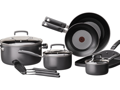 Tfal Signature Nonstick Cookware Set 3D Model